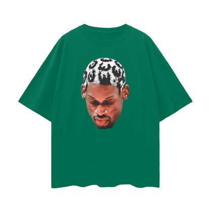 Vintage Like Dennis Rodman Cheetah Head Oversized T Shirt