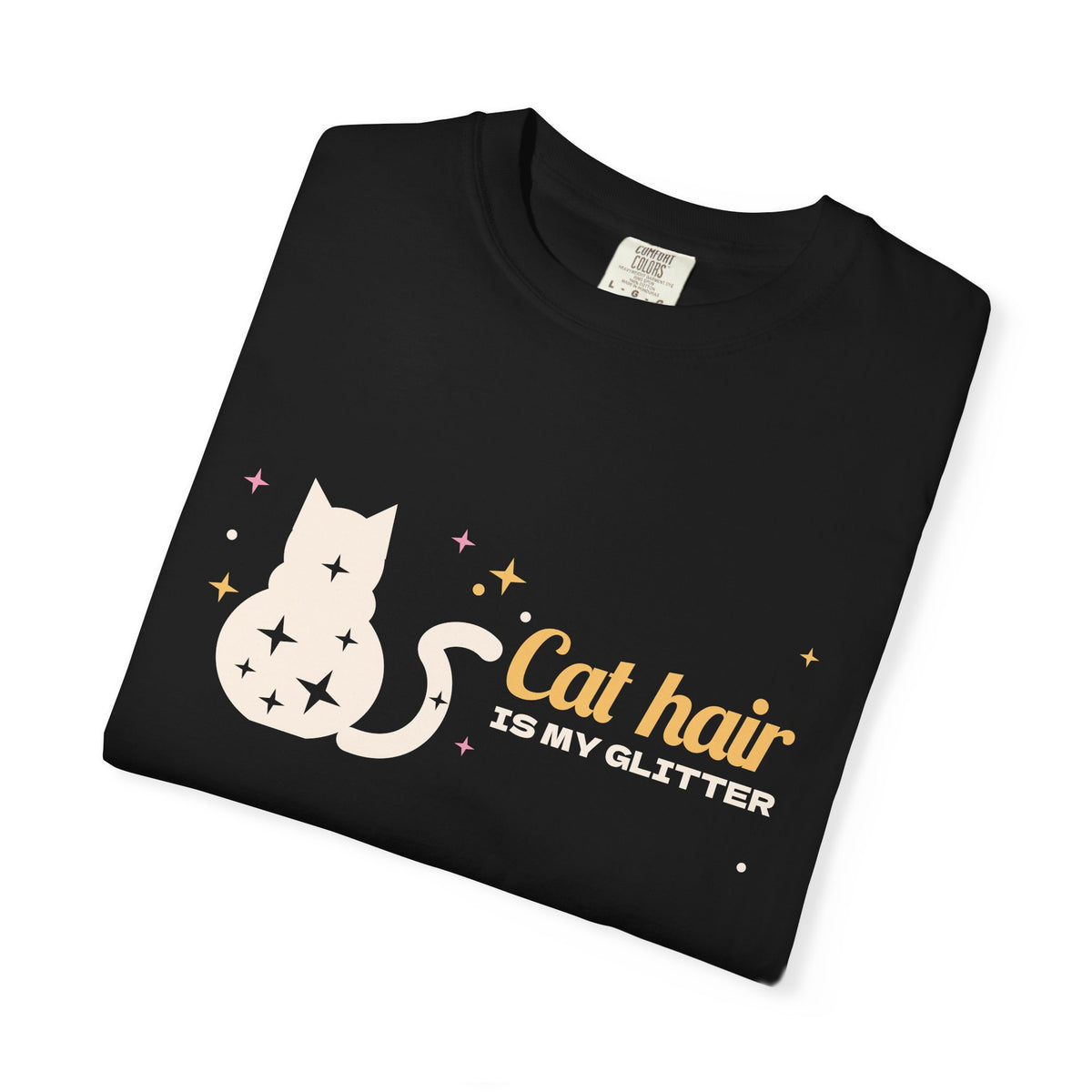 Cat Hair Is My Glitter Tee, Cat Mom Shirt, Funny Cat Shirt for Women