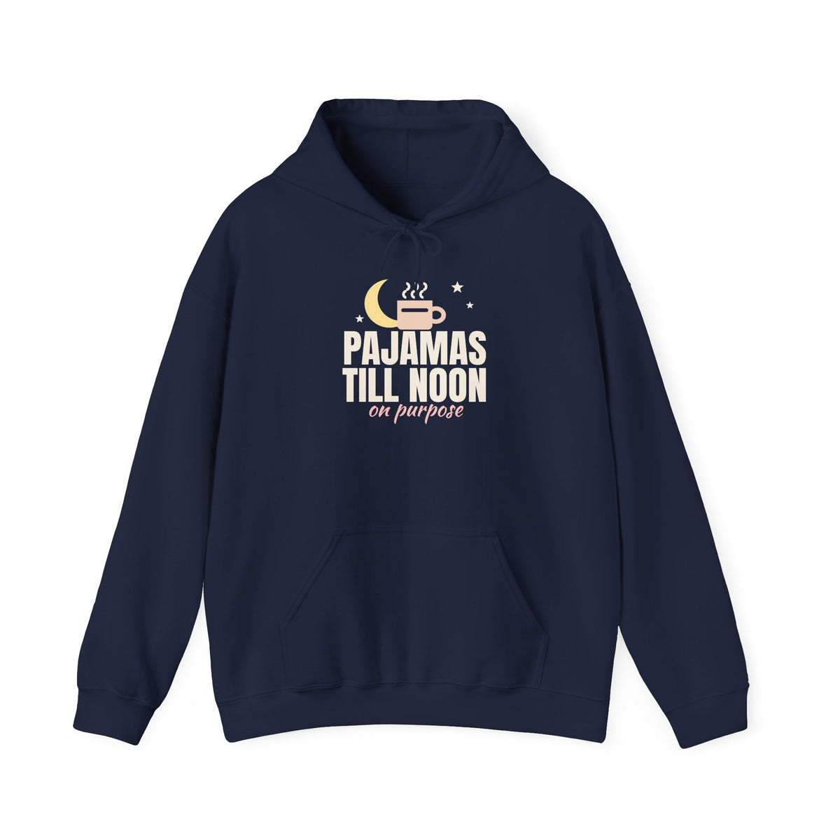 Christmas Morning Hoodie, Pajamas Till Noon On Purpose Sweatshirt, Cozy Christmas Gift for Her, Holiday Lounge Hoodie