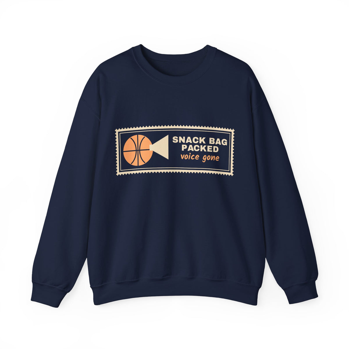 Basketball Mom Sweatshirt, Snack Bag Packed Voice Gone Crewneck, Sports Mom Gift, Funny Hoops Mom Sweatshirt Women