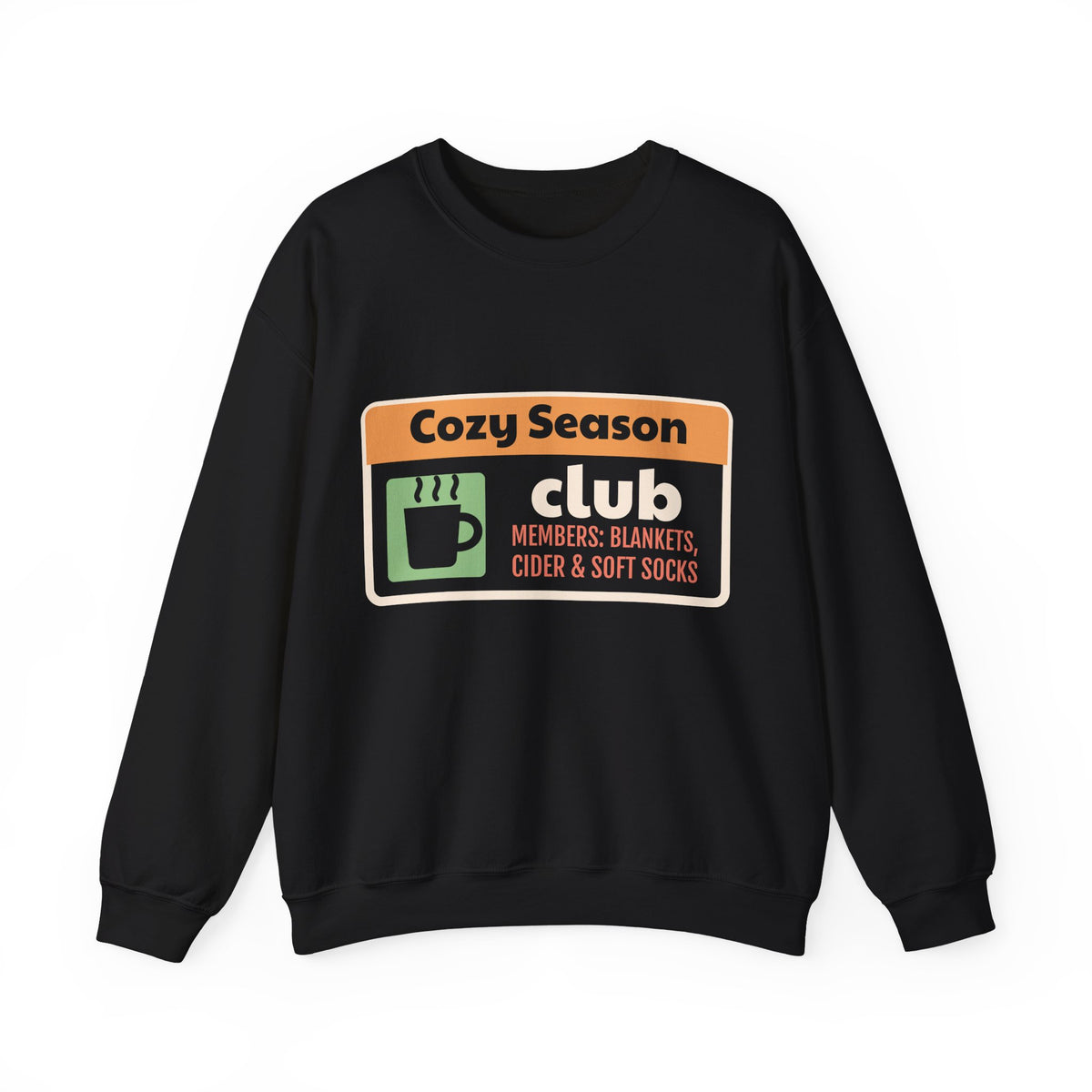 Cozy Season Club Sweatshirt, Fall Crewneck for Women, Pumpkin Season Sweatshirt, Autumn Gift for Her, Thanksgiving, Unisex S-3XL