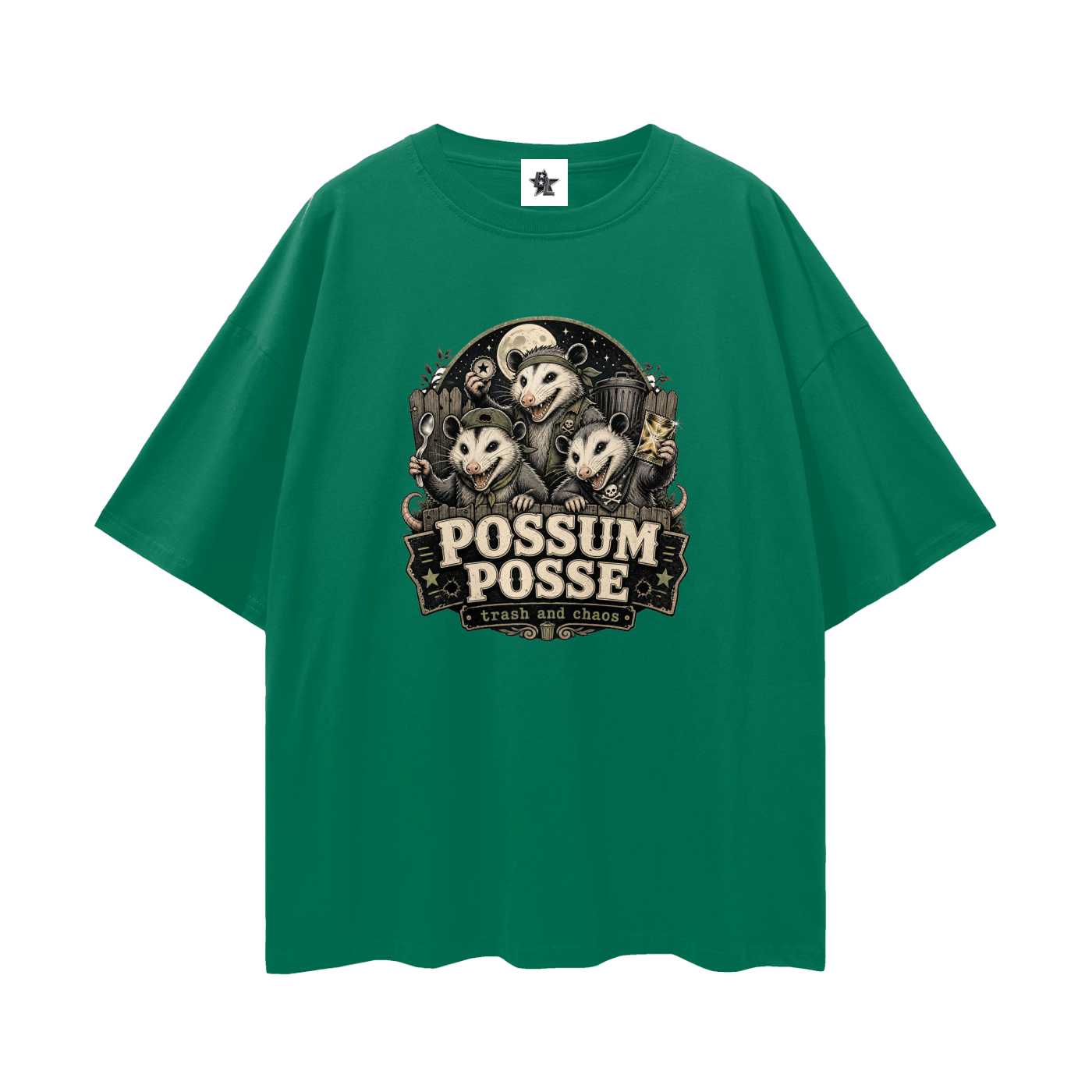 Possum Posse Tee - Trash & Chaos | Oversized Heavyweight Bootleg Graphic Tee