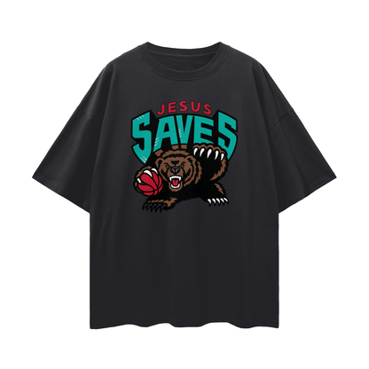 Religious Vintage/Y2K Jesus Saves Oversized T Shirt