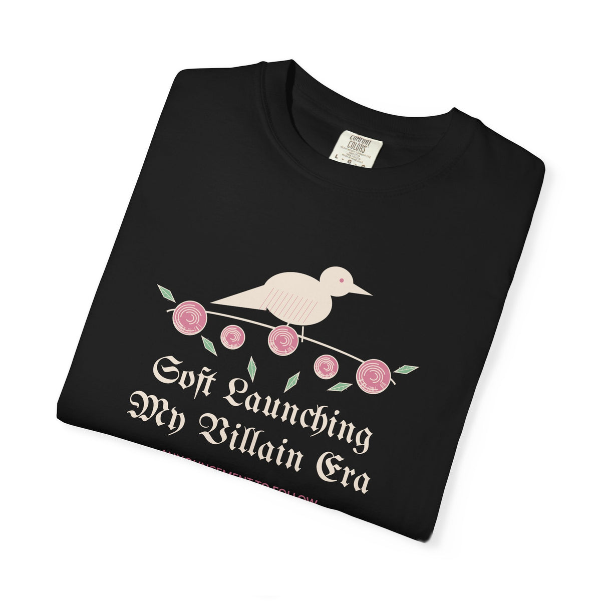 Soft Launching My Villain Era Gothic Rose Raven Tee
