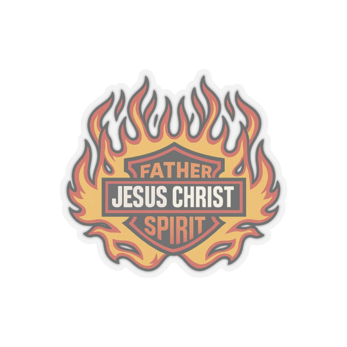 Religious Jesus Christ Harley Davidson Sticker