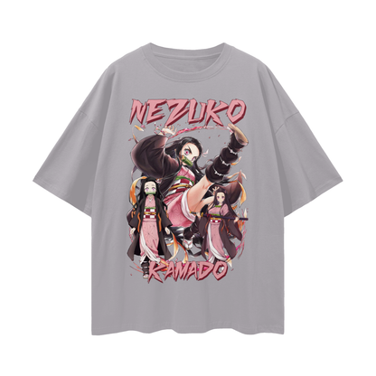 Vintage/Y2K Demon Slayer Anime Nezuko Oversized T Shirt