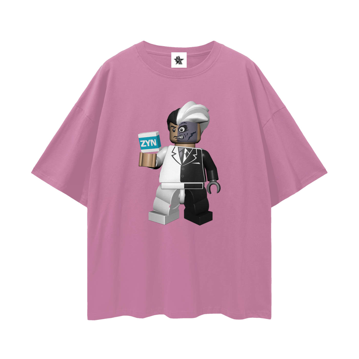 Vintage/Y2K Lego Batman Two-Face Zyn Can Funny Oversized T Shirt