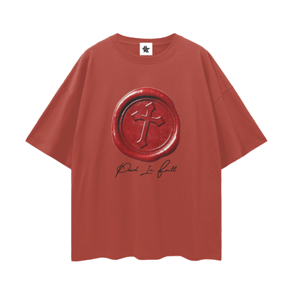 Vintage/Y2K Religious Paid In Full Cross Oversized T Shirt