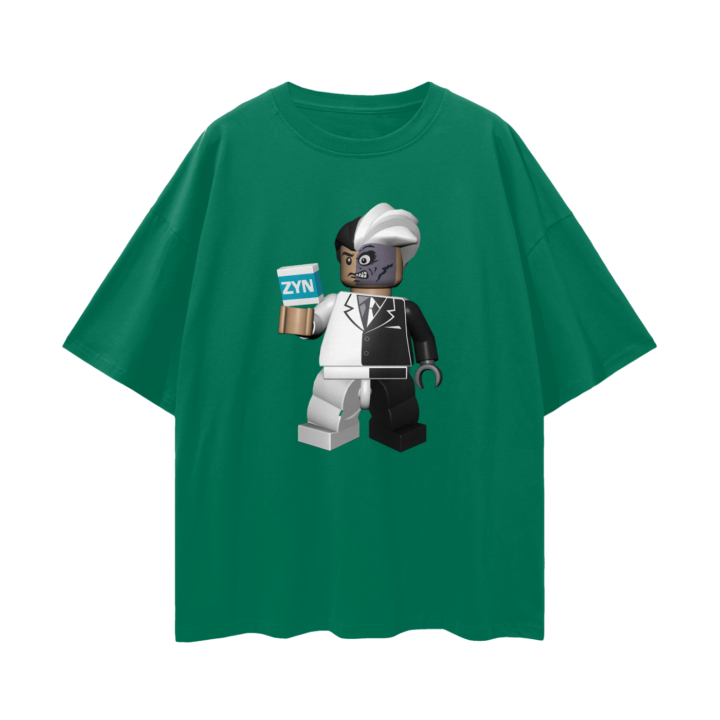 Vintage/Y2K Lego Batman Two-Face Zyn Can Funny Oversized T Shirt