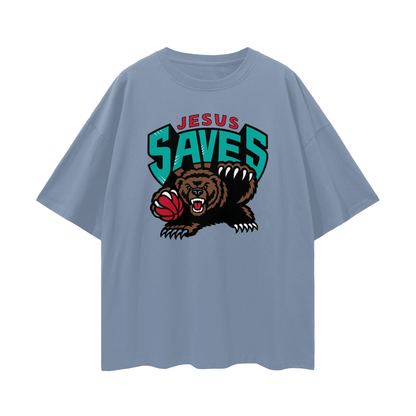 Religious Vintage/Y2K Jesus Saves Oversized T Shirt