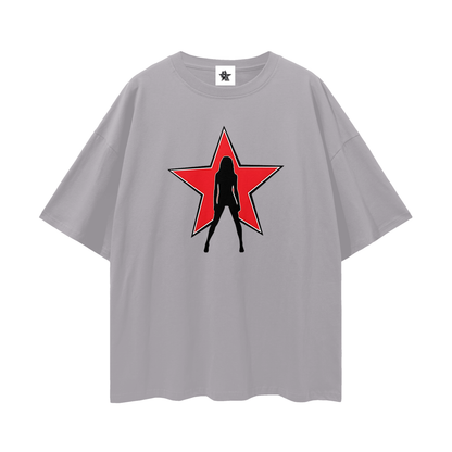 Vintage/Y2K Star Lady Oversized T Shirt