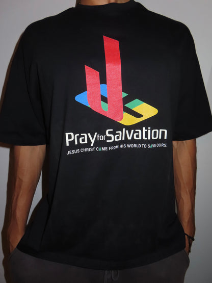 Religious Pray For Salvation Jesus Christ Graphic Oversized T Shirt