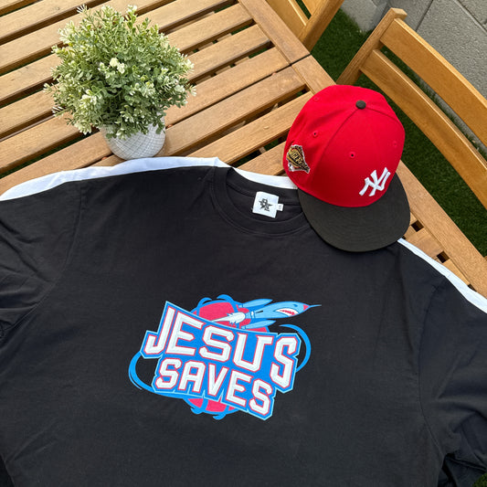 Religious Jesus Saves Vintage Houston Rockets Like Graphic Oversized T Shirt