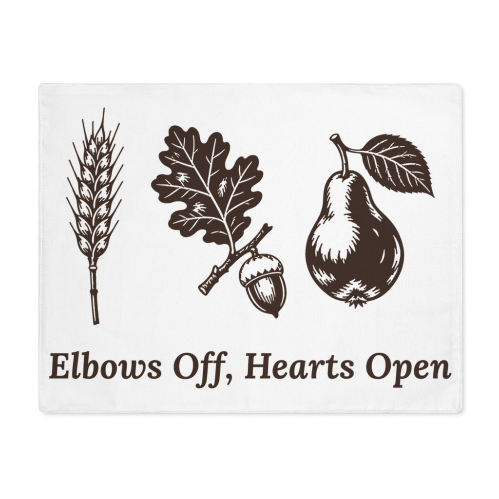 Elbows Off Hearts Open placemat - hero front
