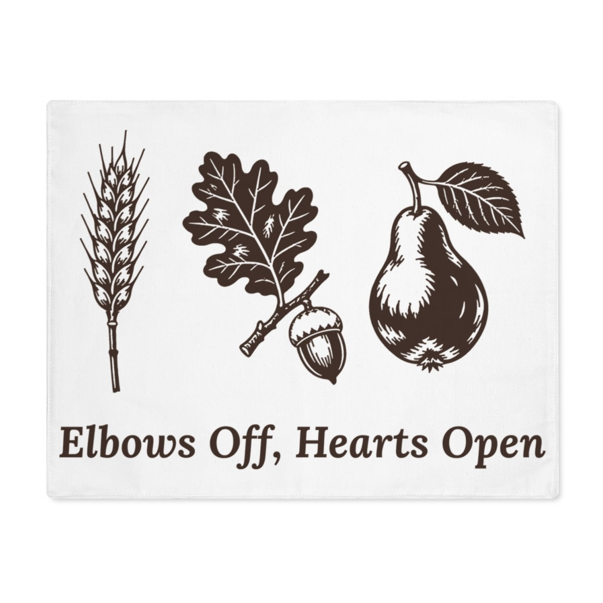 Elbows Off Hearts Open placemat - hero front
