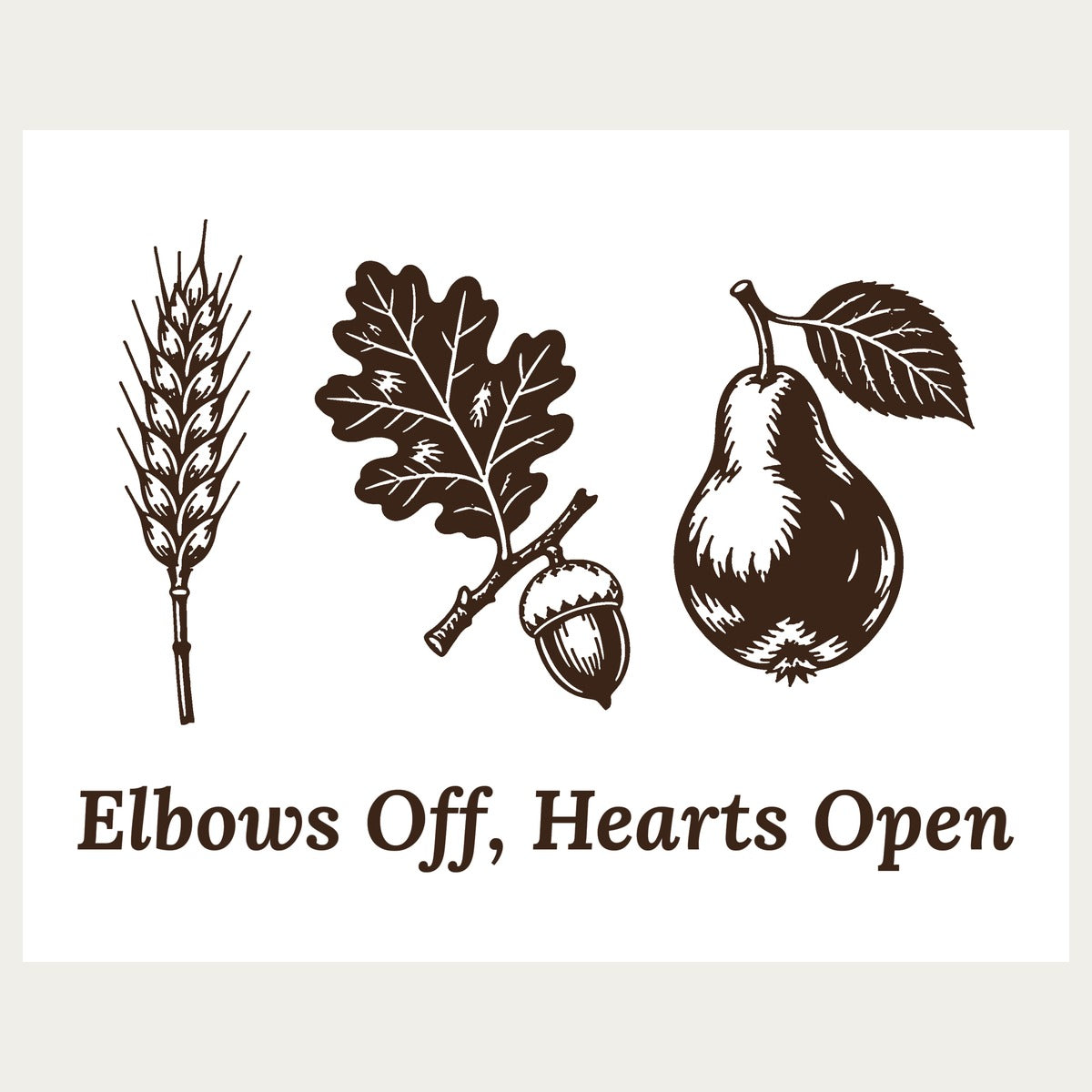 Elbows Off Hearts Open placemat - print file full