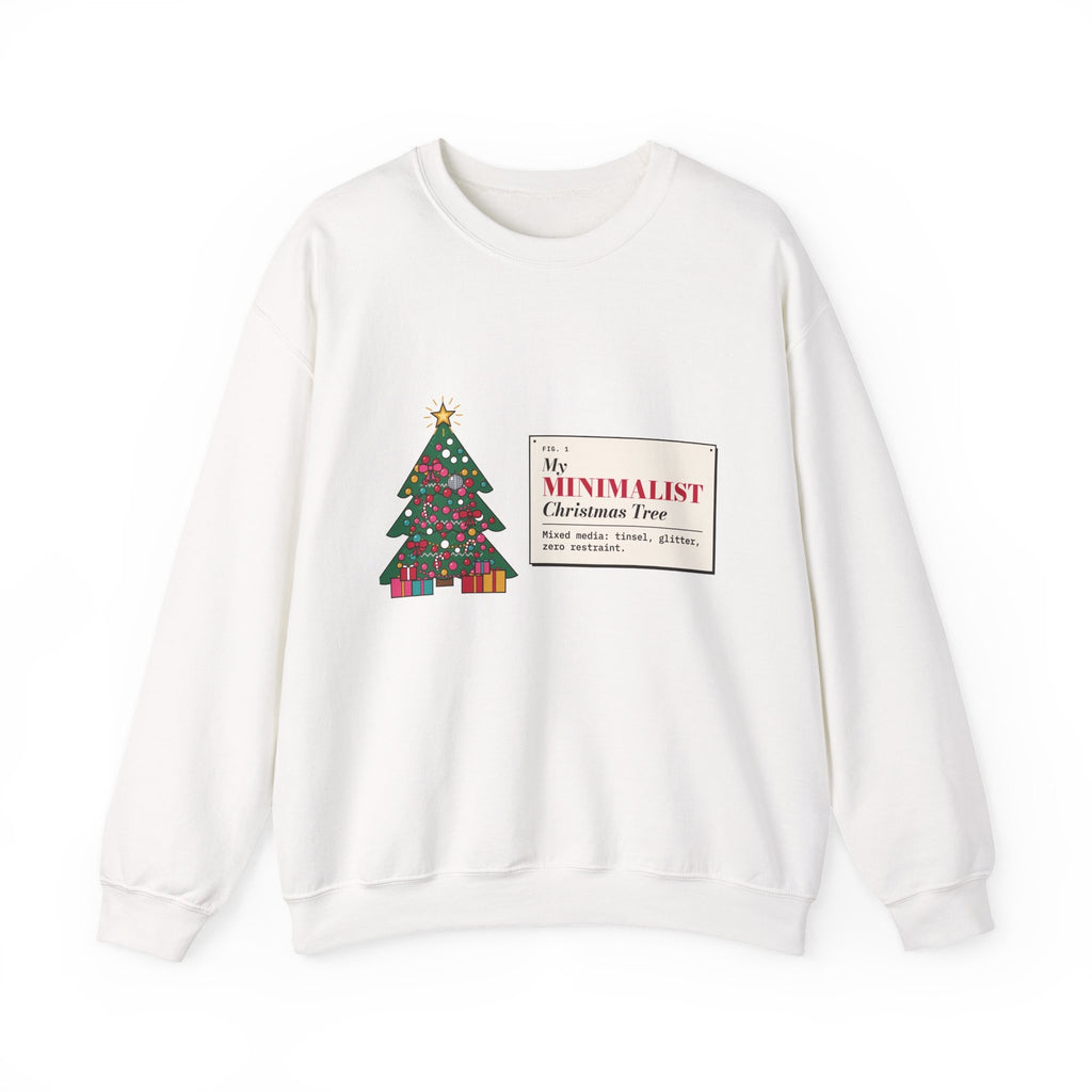 My Minimalist Christmas Tree sweatshirt, White, front