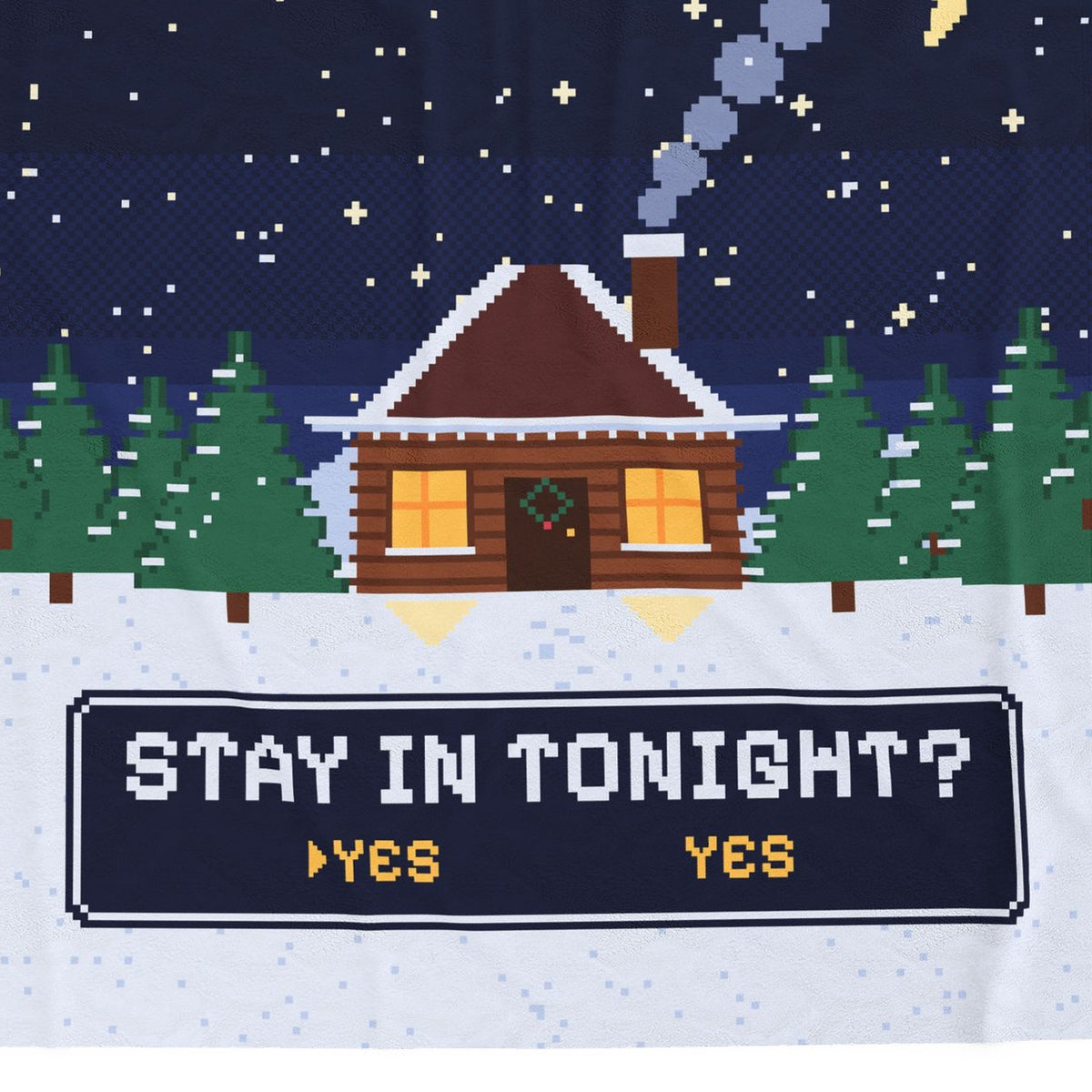 Pixel art cabin detail close-up