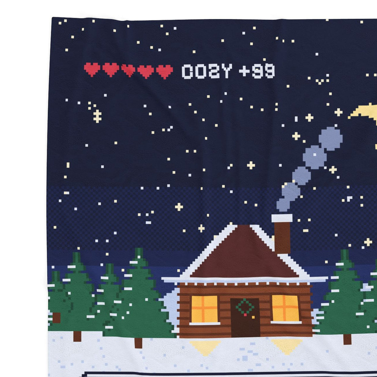 Pixel art night sky and moon detail