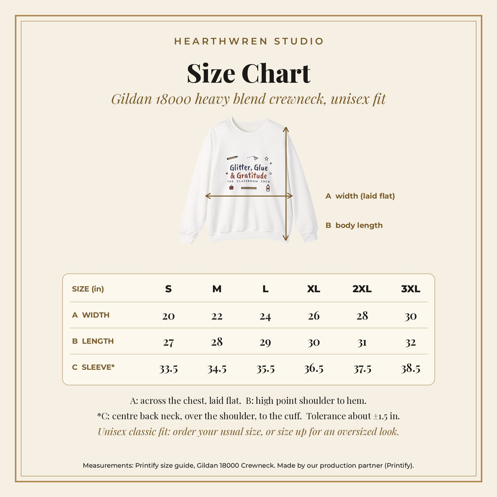 P436 size chart