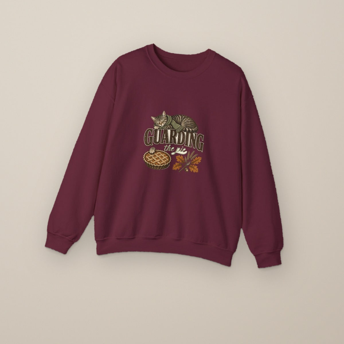 Guarding the Pie sweatshirt, Maroon