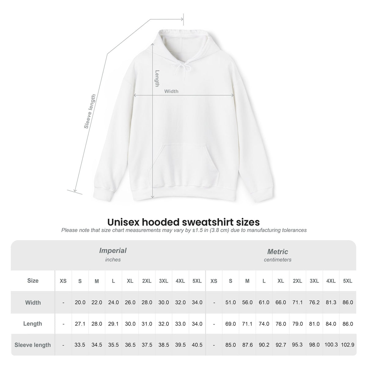 P504 08 size chart