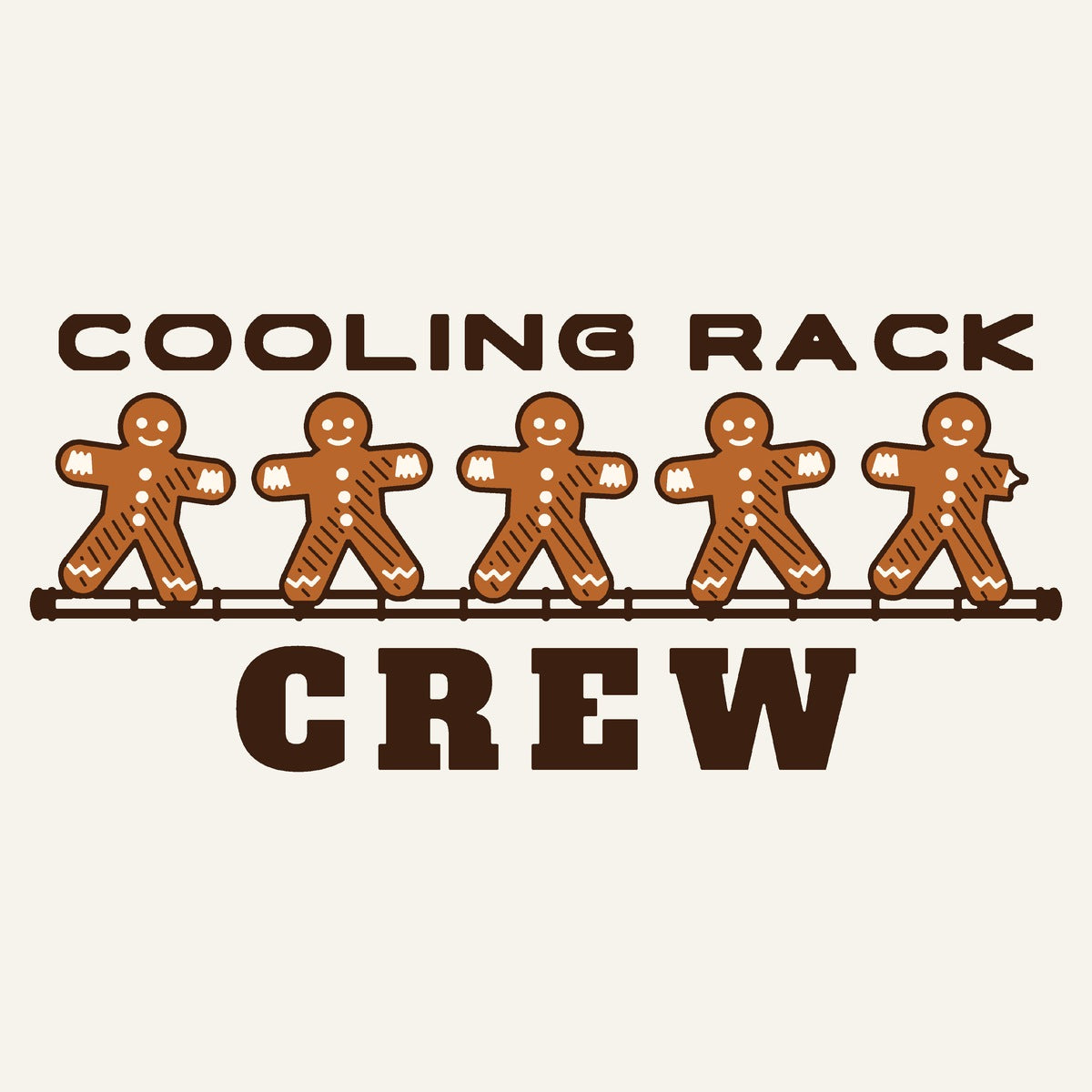 Cooling Rack Crew gingerbread sweatshirt