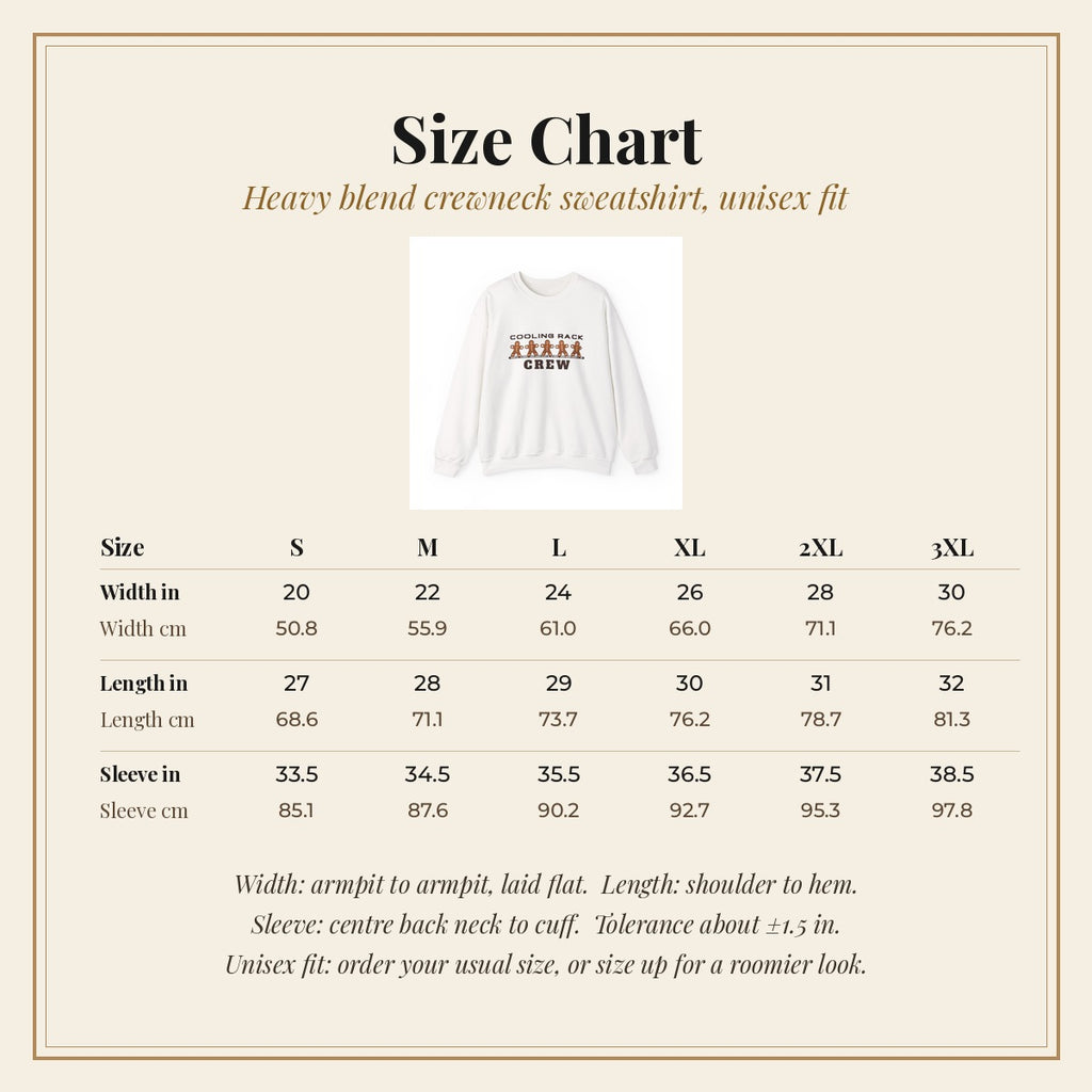Cooling Rack Crew gingerbread sweatshirt