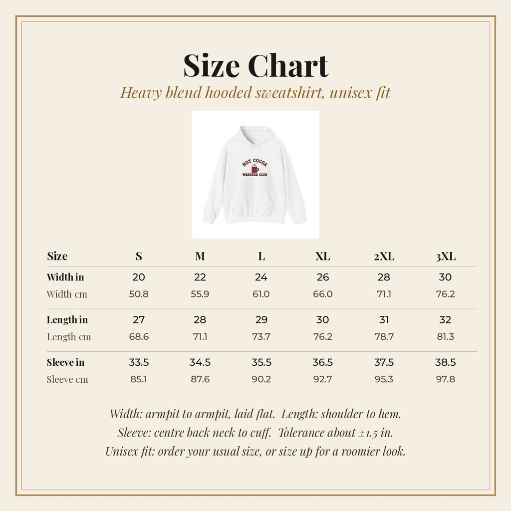 Hot Cocoa Weather Club hoodie