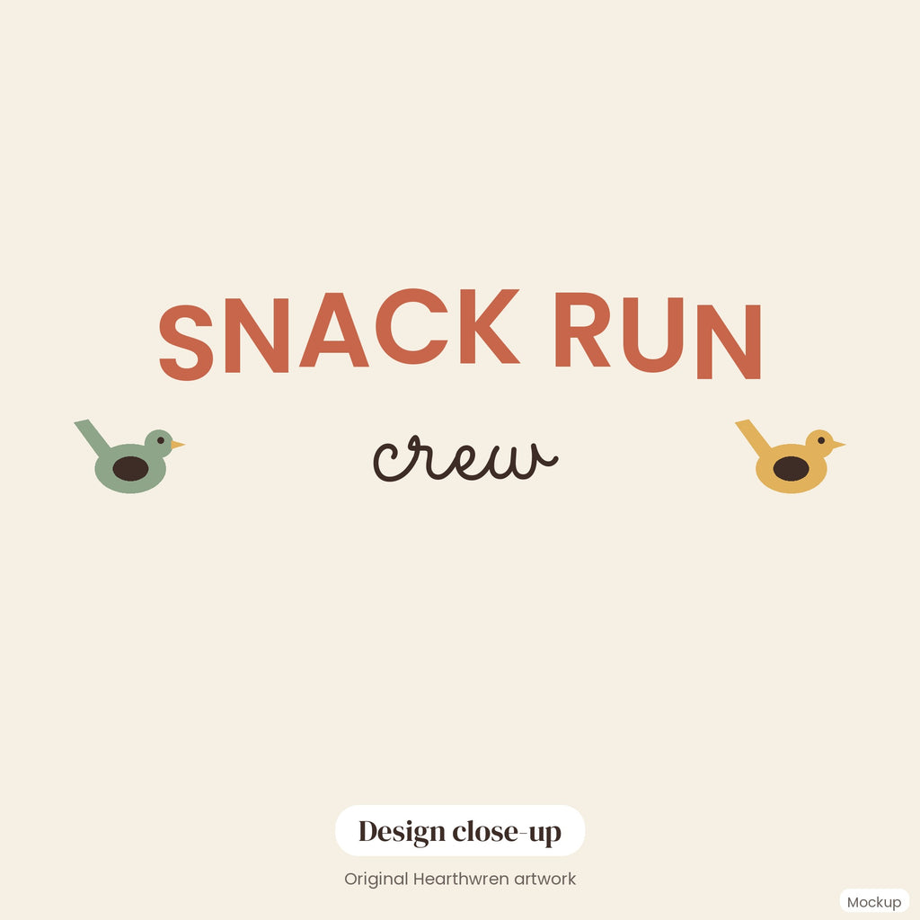 Snack Run Crew Trucker Hat - closeup