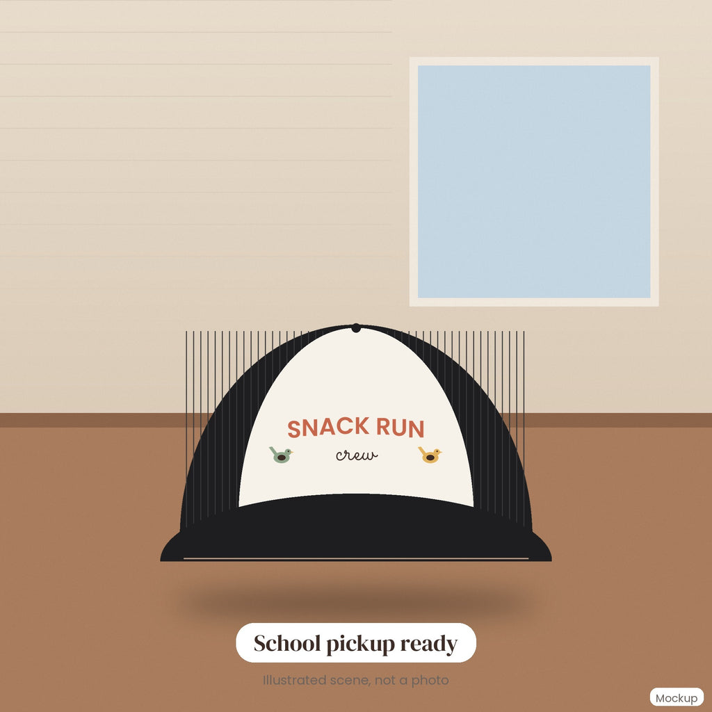 Snack Run Crew Trucker Hat - lifestyle 1