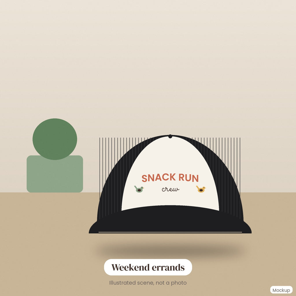 Snack Run Crew Trucker Hat - lifestyle 2