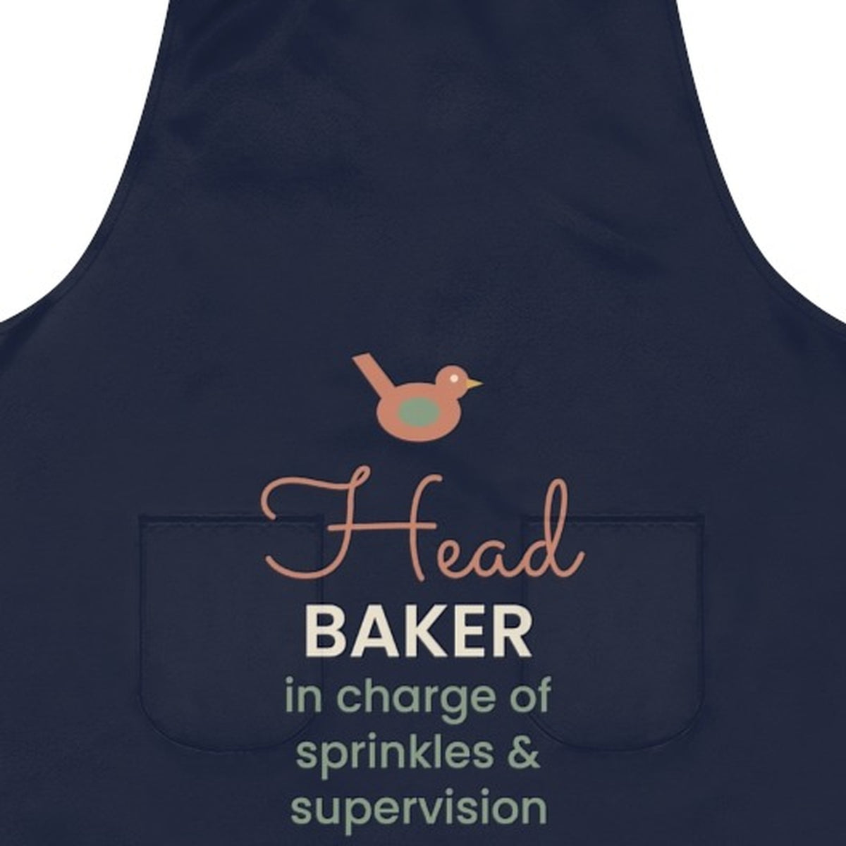 P77 apron design close-up