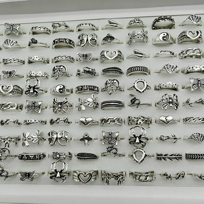 30pcs/Lot Factory Wholesale Alloy Rings