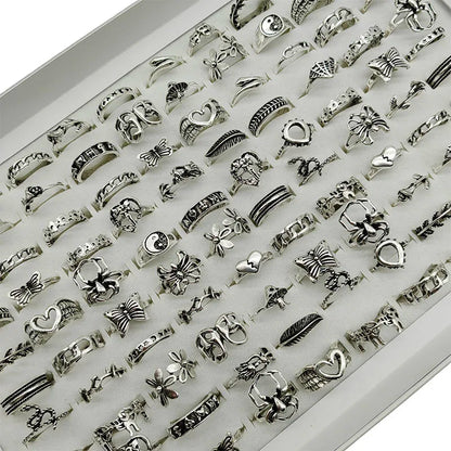 30pcs/Lot Factory Wholesale Alloy Rings
