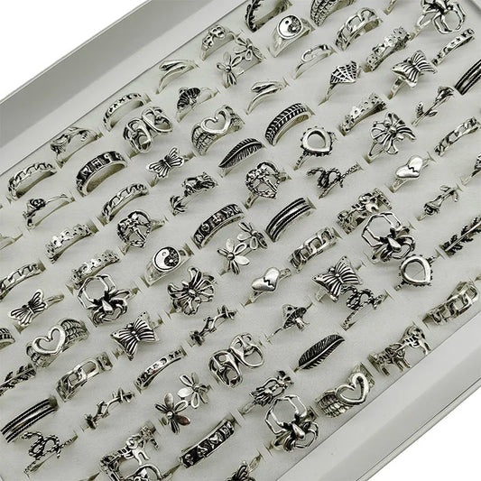 30pcs/Lot Factory Wholesale Alloy Rings