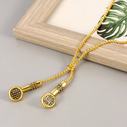 Hip-Hop Music Headphones Earbuds Necklace