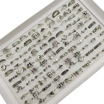30pcs/Lot Factory Wholesale Alloy Rings