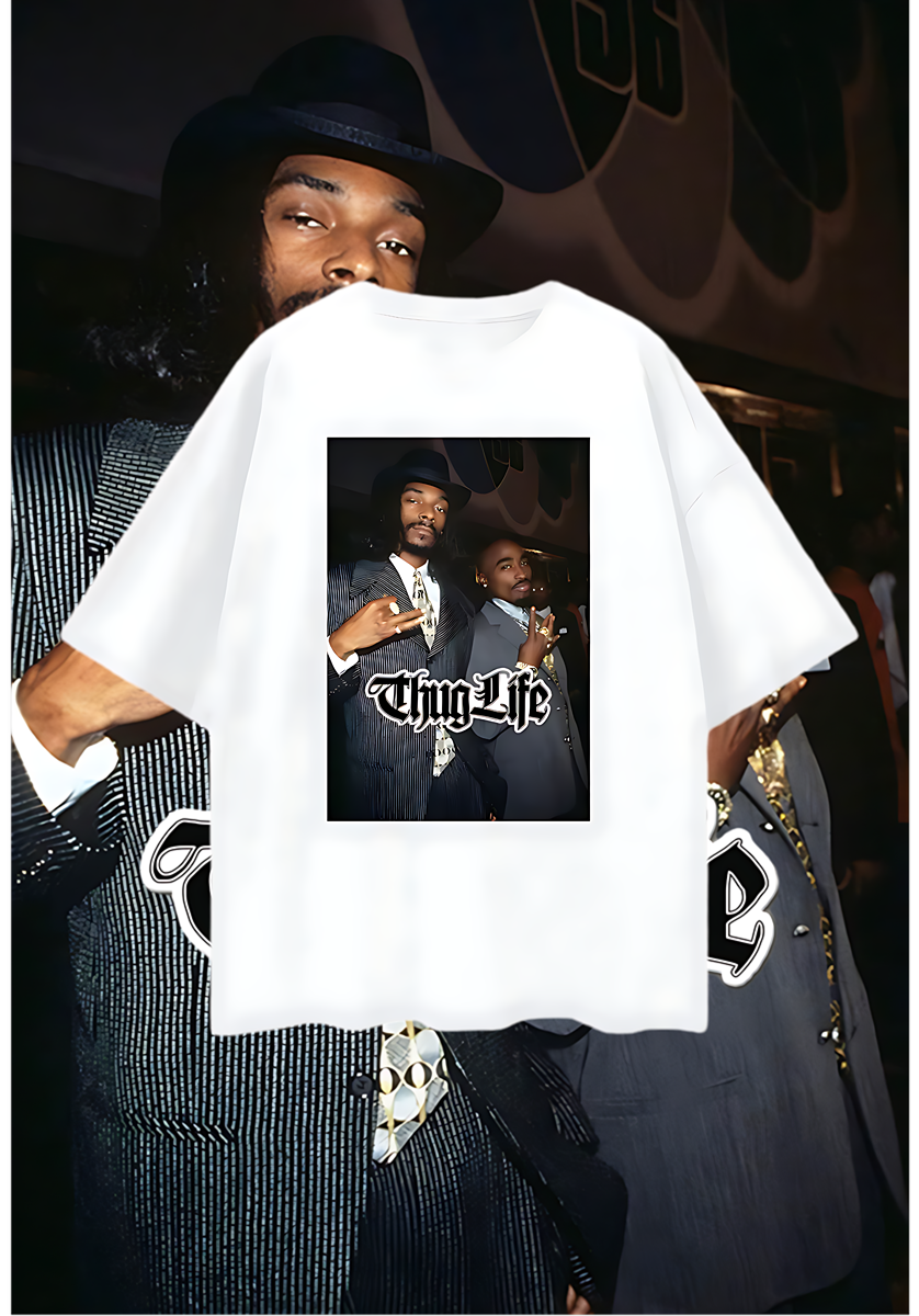 Snoop Dogg & Tupac Thug Life Oversized T Shirt