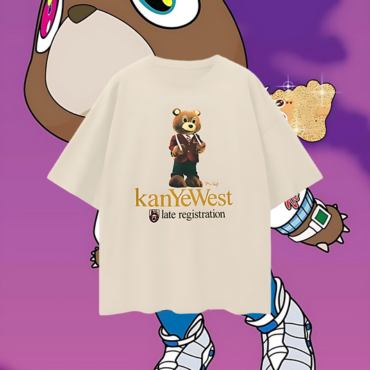 Vintage Like Kanye Late Registration Bear Oversized T Shirt