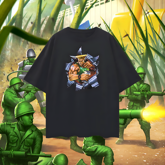 Vintage Like Buff Toy Soldier Oversized T Shirt
