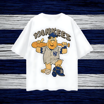 Vintage Like Flintstones Yankees Oversized T Shirt