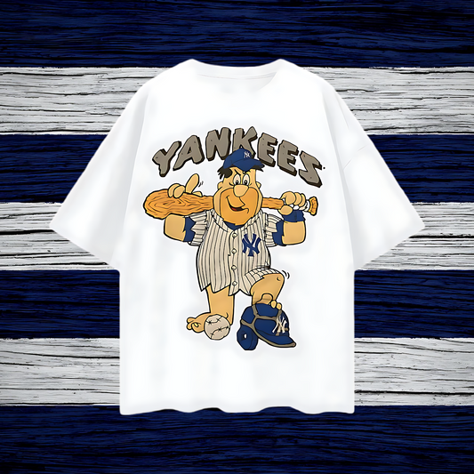 Vintage Like Flintstones Yankees Oversized T Shirt
