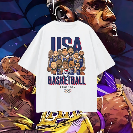 Vintage Like Lebron Team USA Oversized T Shirt