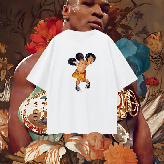 Vintage Like Kid Boxing Oversized T Shirt