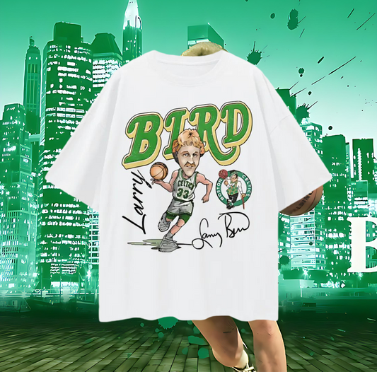 Vintage Like Larry Bird Throwback Graphic Oversized T Shirt