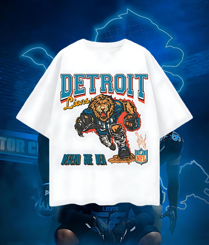 Vintage Like Detroit Lions Defend The Den Oversized T Shirt
