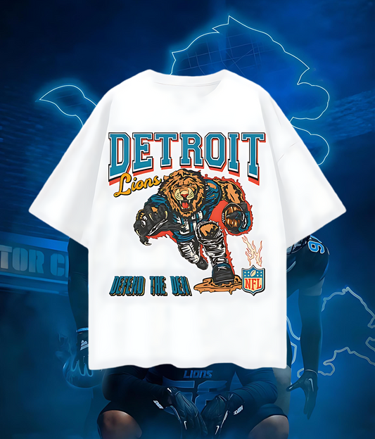 Vintage Like Detroit Lions Defend The Den Oversized T Shirt