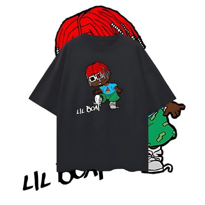 Vintage Like Lil Yatchy Lil Boat Rug Rat Graphic Oversized T Shirt