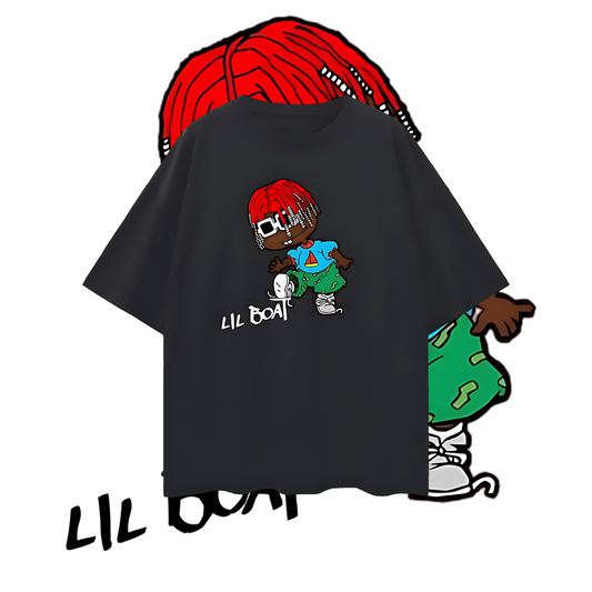 Vintage Like Lil Yatchy Lil Boat Rug Rat Graphic Oversized T Shirt
